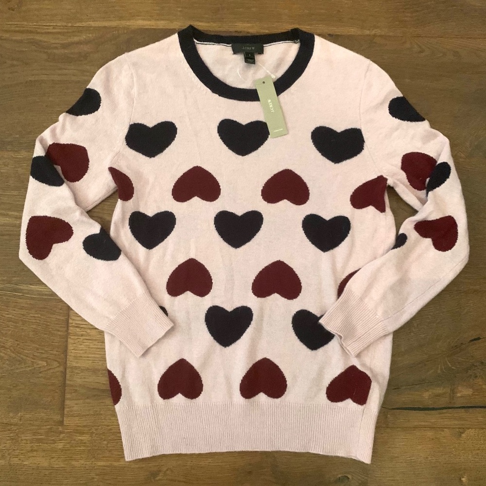 J. Crew Heart Sweater